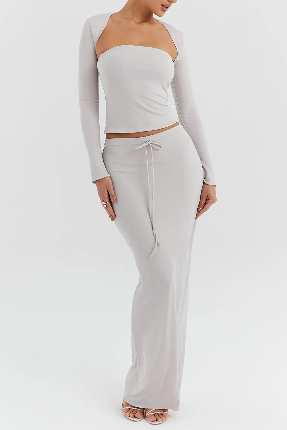 Mistress Rocks Smoke Maxi Skirt - SALE