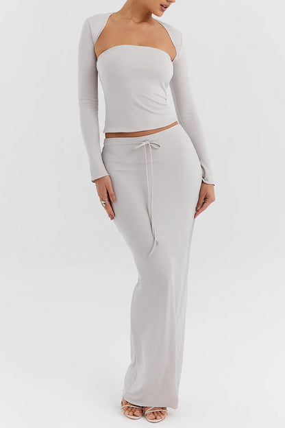 Mistress Rocks Smoke Maxi Skirt - SALE