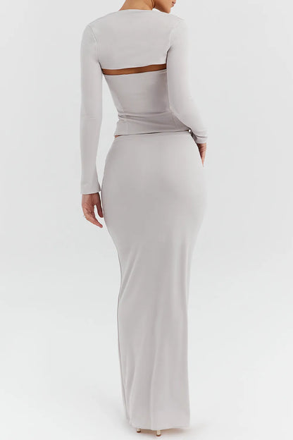 Mistress Rocks Smoke Maxi Skirt - SALE