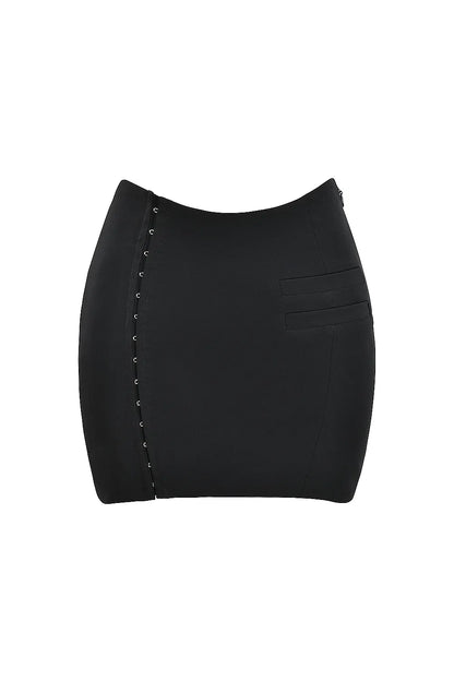 Mistress Rocks Black Mini Skirt - SALE