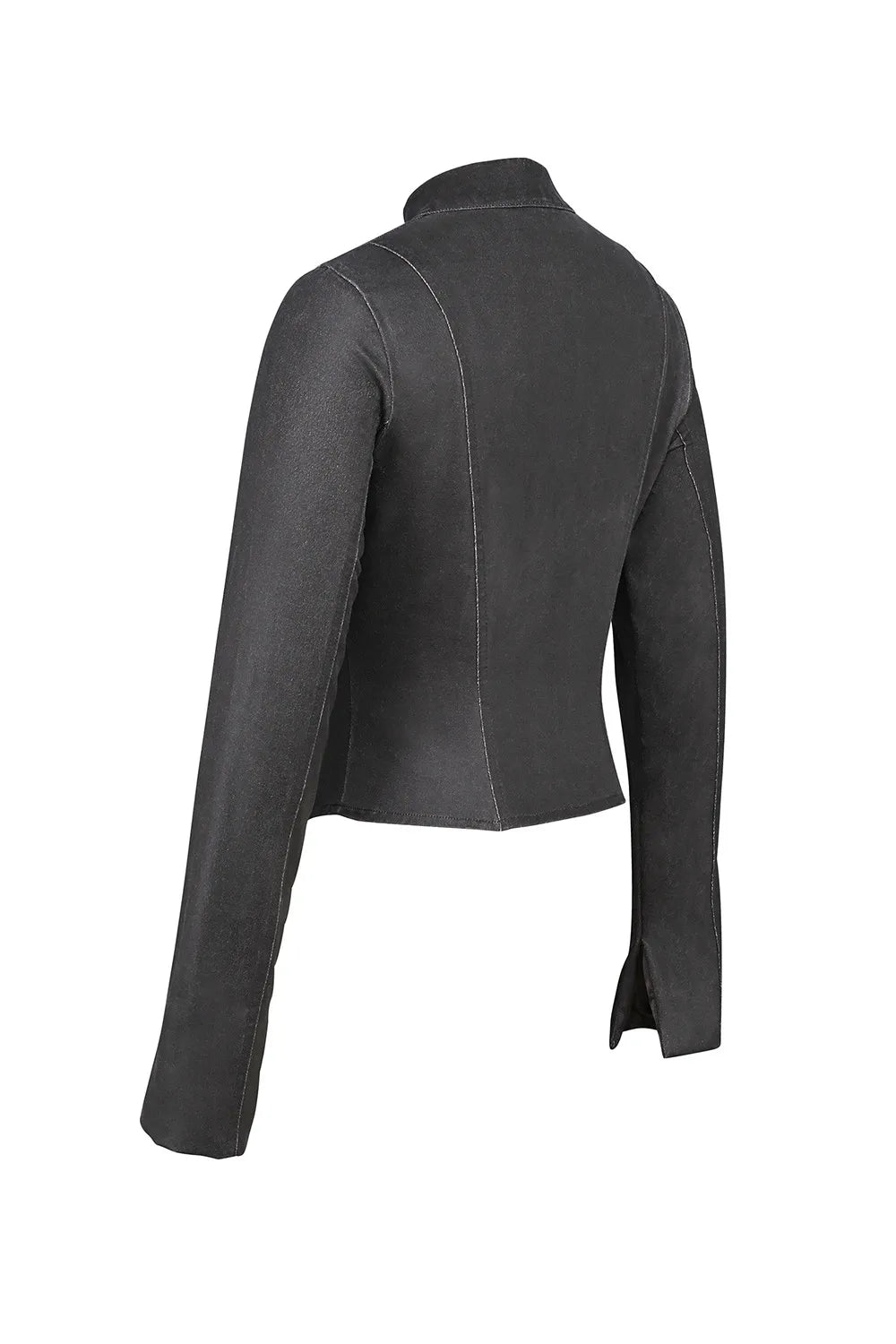 Mistress Rocks Vintage Cocoa Waxed Cotton Fitted Jacket - SALE