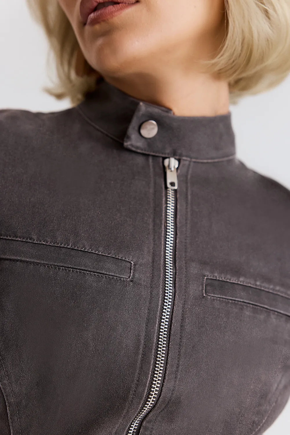 Mistress Rocks Vintage Cocoa Waxed Cotton Fitted Jacket - SALE