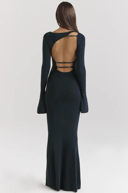 Christiane Midnight Blue Maxi Dress