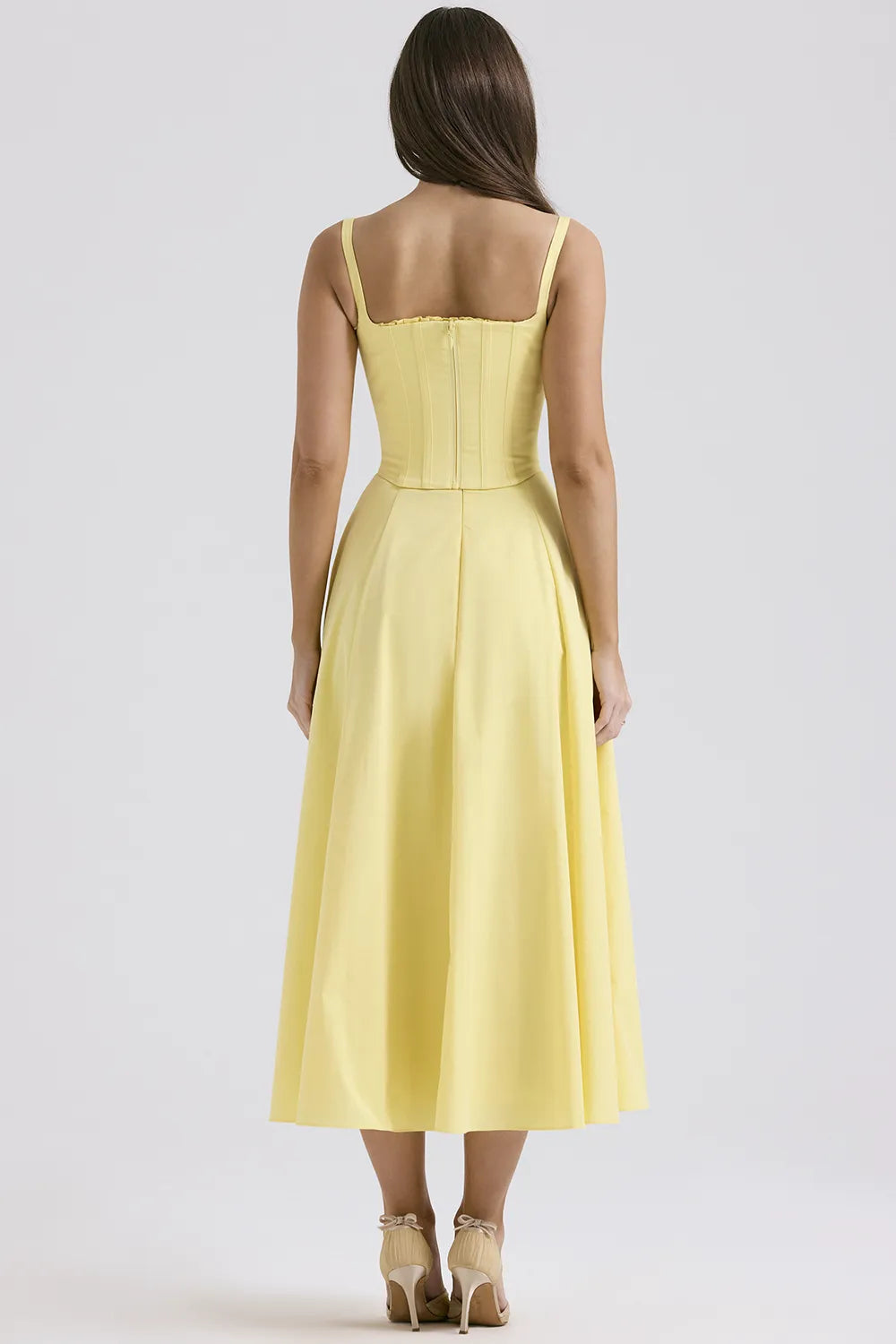 Clarabelle Sunshine Cotton Midi Sundress