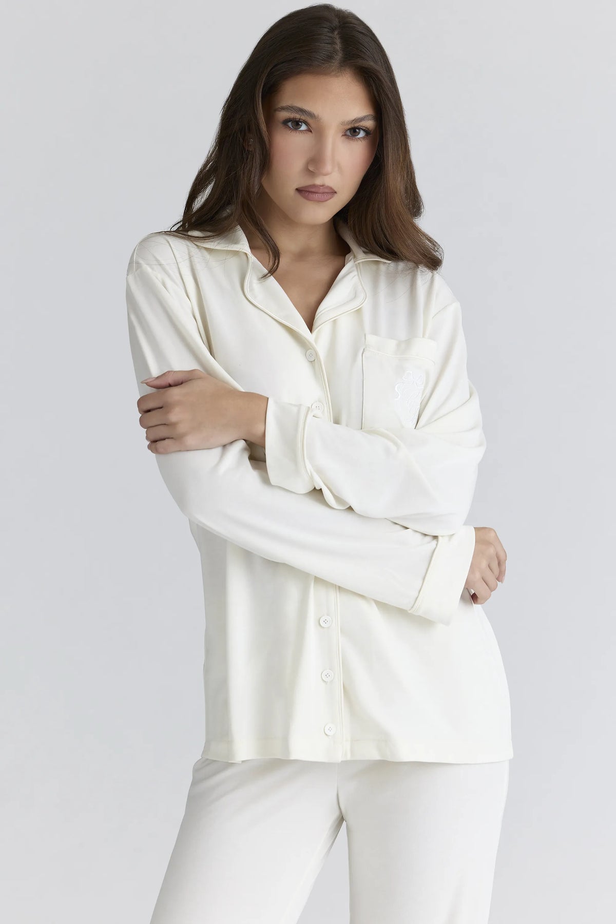 Classic PJs Ivory Soft Modal Pajama Set