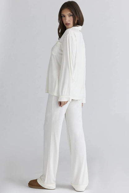 Classic PJs Ivory Soft Modal Pajama Set