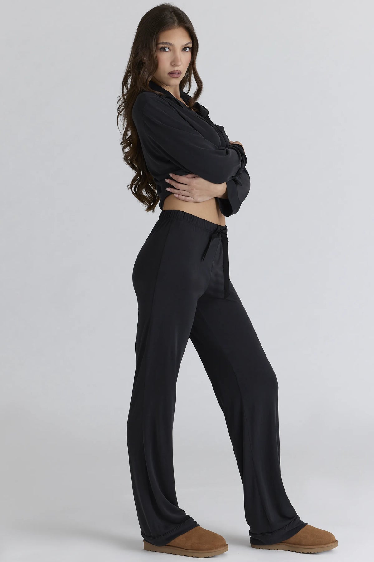 Classic PJs Black Soft Modal Pajama Set