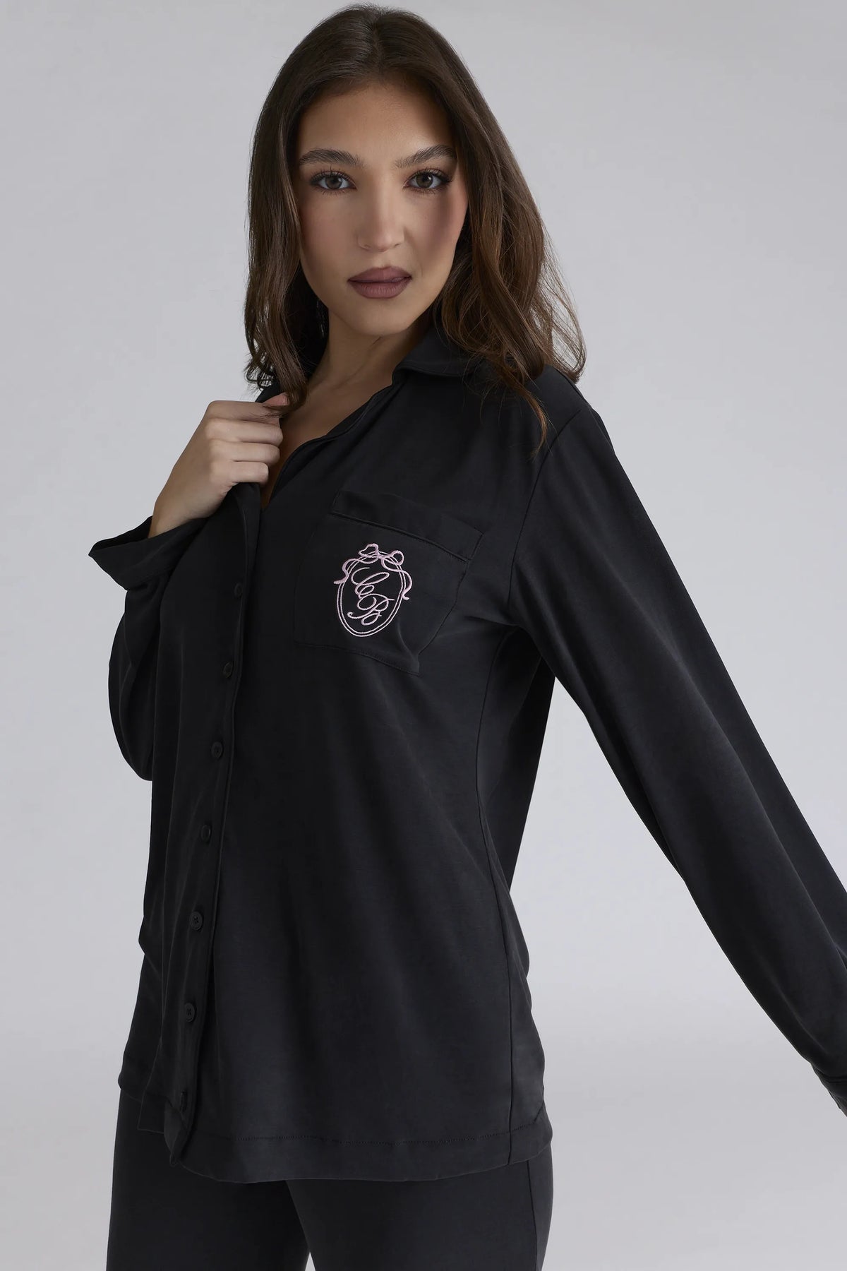 Classic PJs Black Soft Modal Pajama Set
