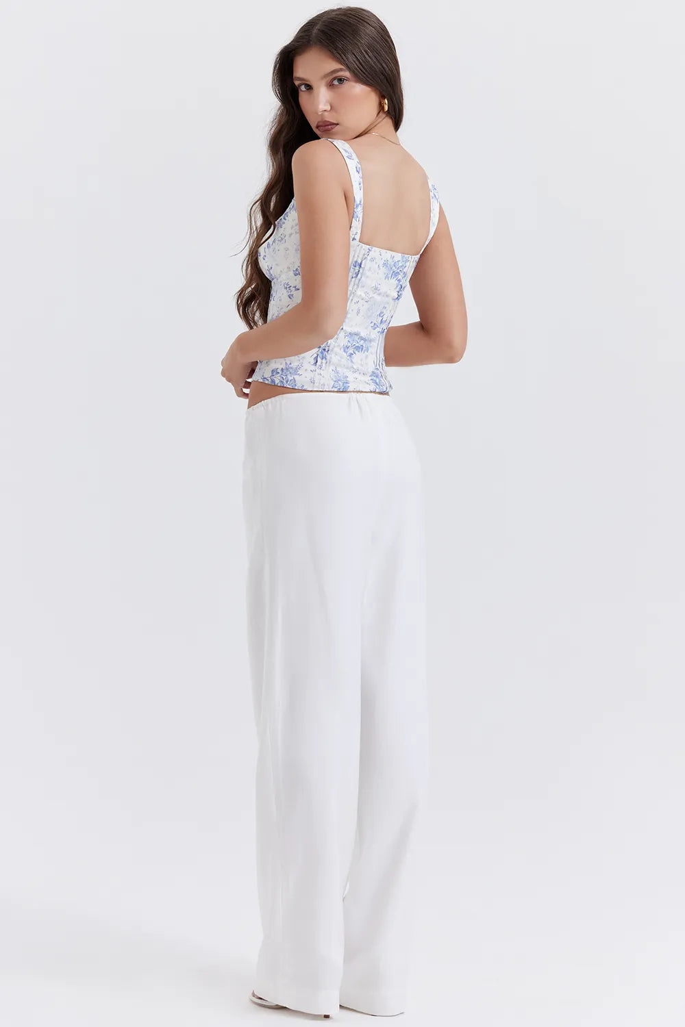 Cleo Ivory Linen Mix Trousers