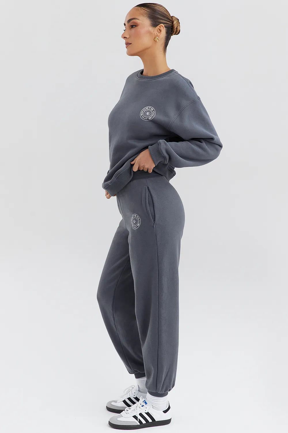 Coast Slate Fleece Back Jogging Trousers