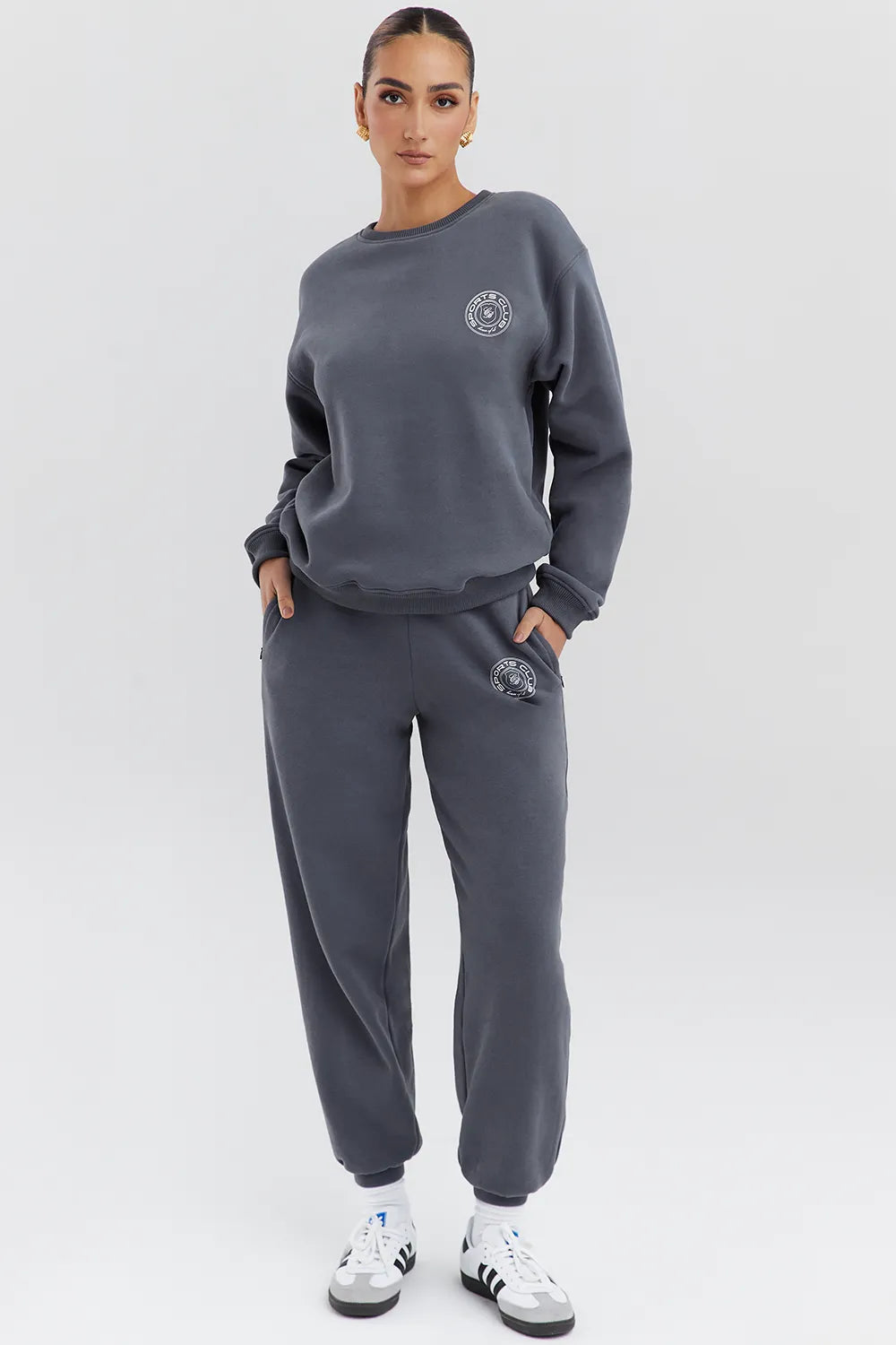Coast Slate Fleece Back Jogging Trousers
