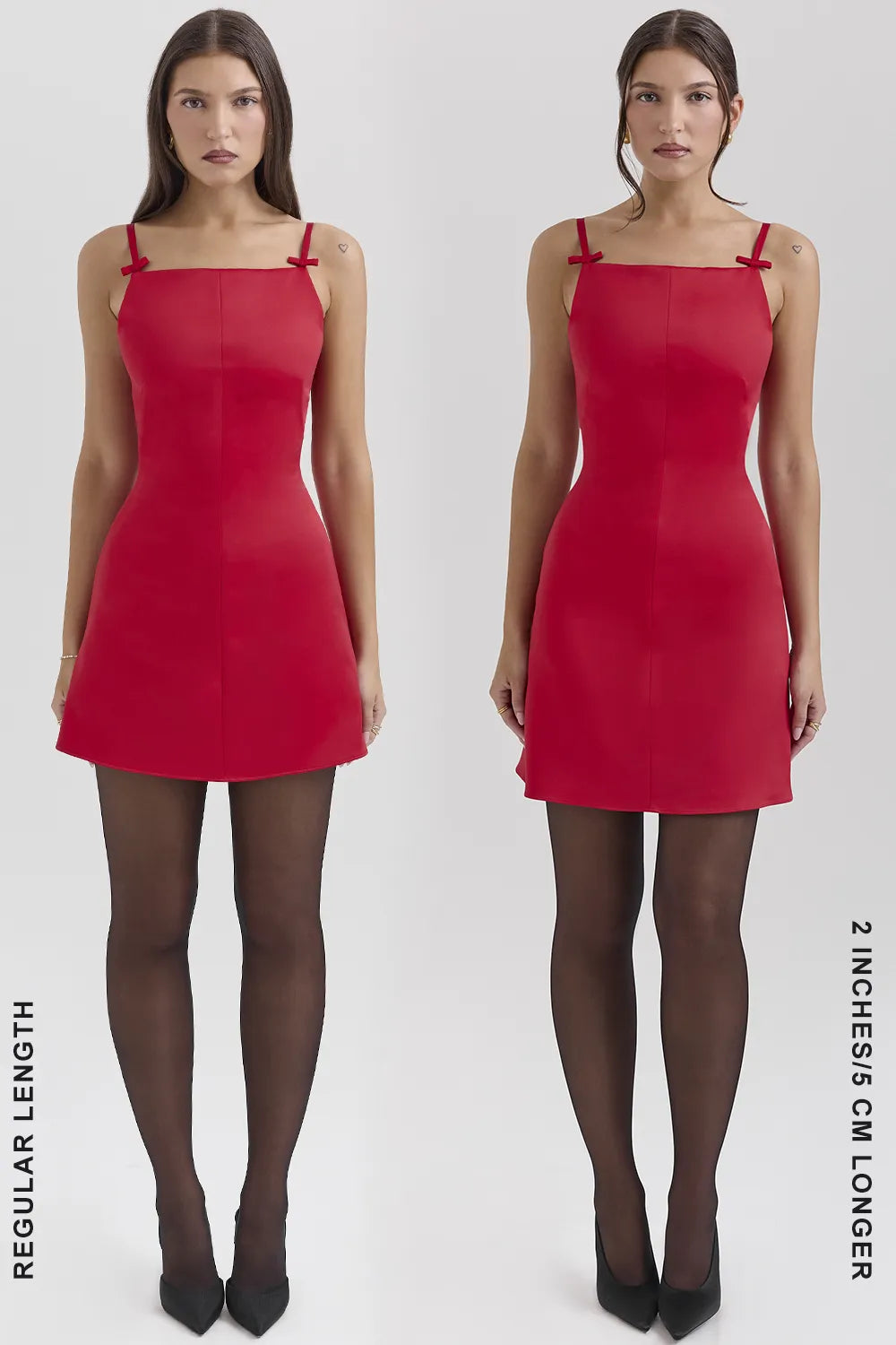 Dainty Scarlet Square Neck A-Line Mini Dress