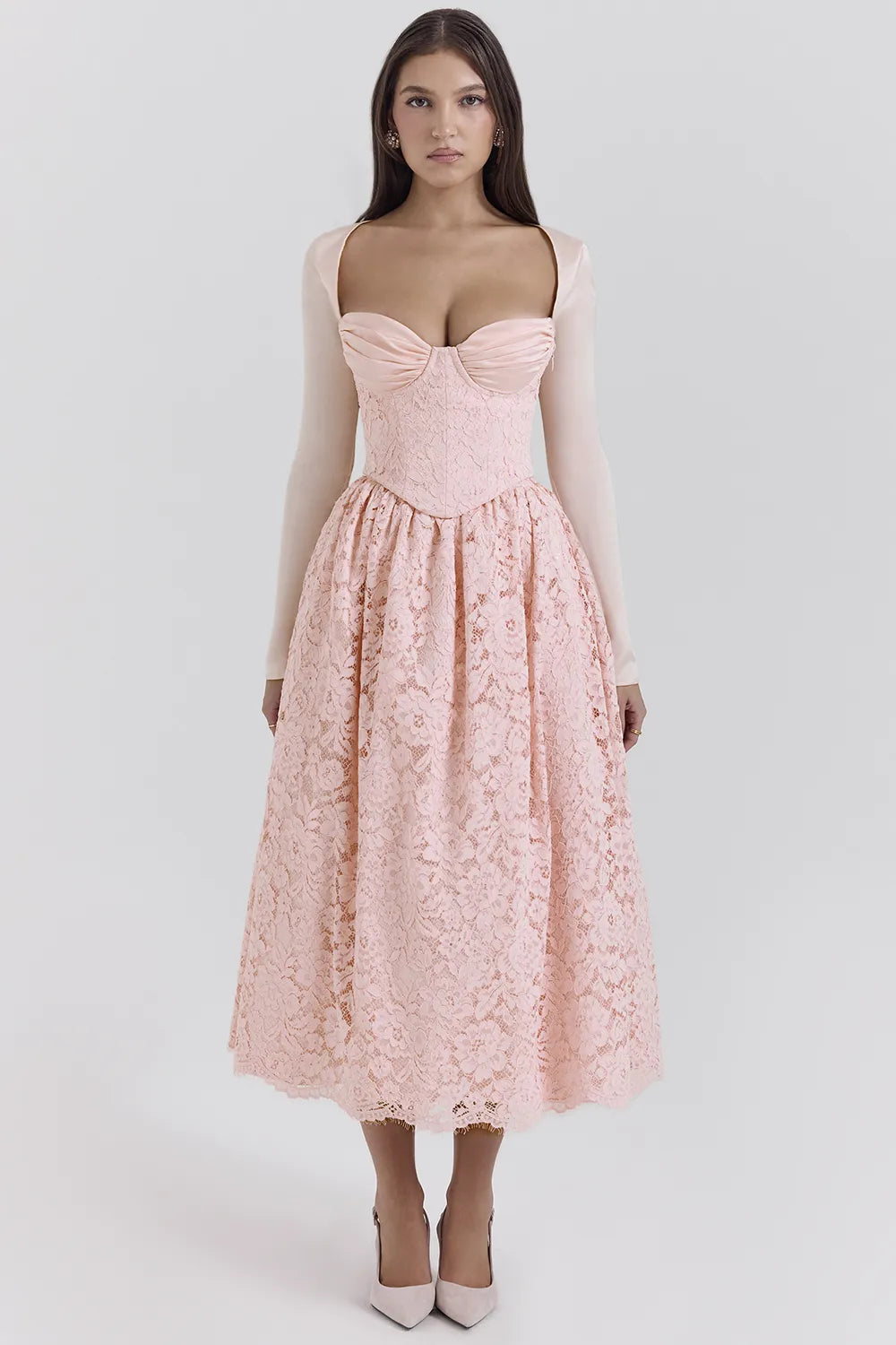 Duchess Ballerina Pink Lace Corset, Skirt and Bolero