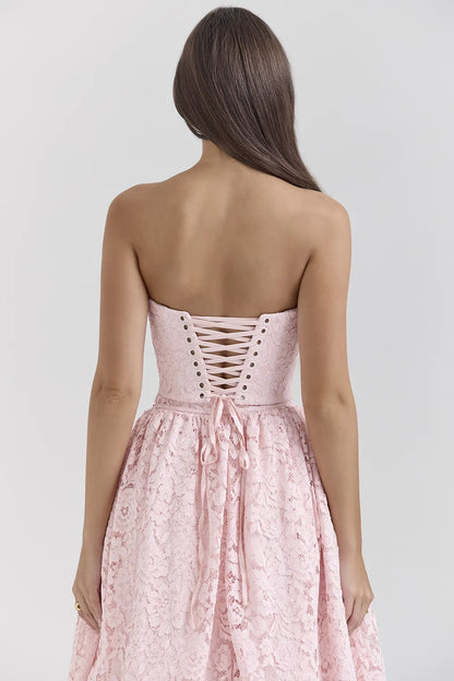 Duchess Ballerina Pink Lace Corset, Skirt and Bolero