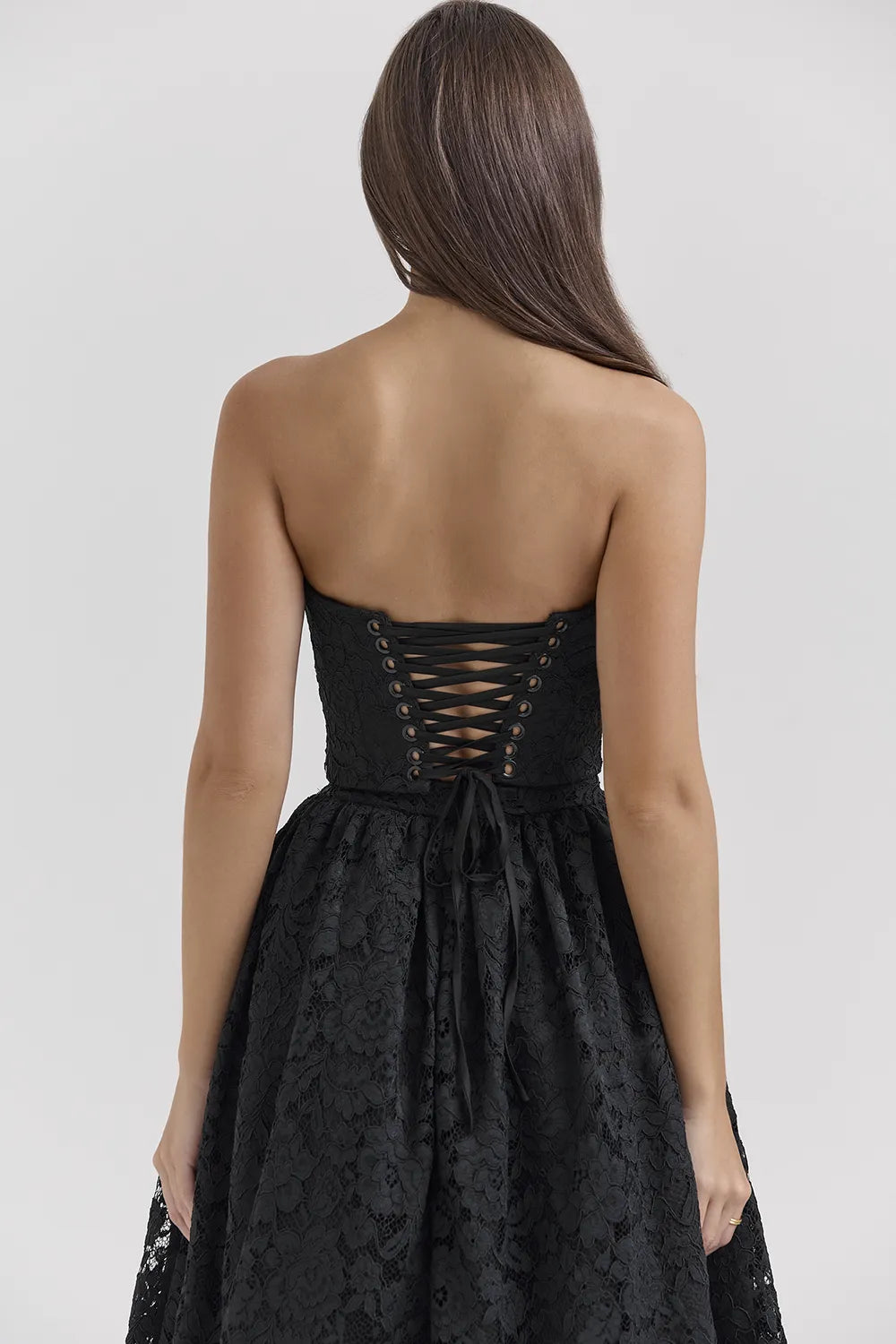 Duchess Black Lace Corset, Skirt and Bolero