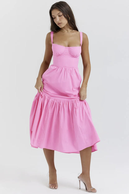 Elia French Pink Midi Sundress