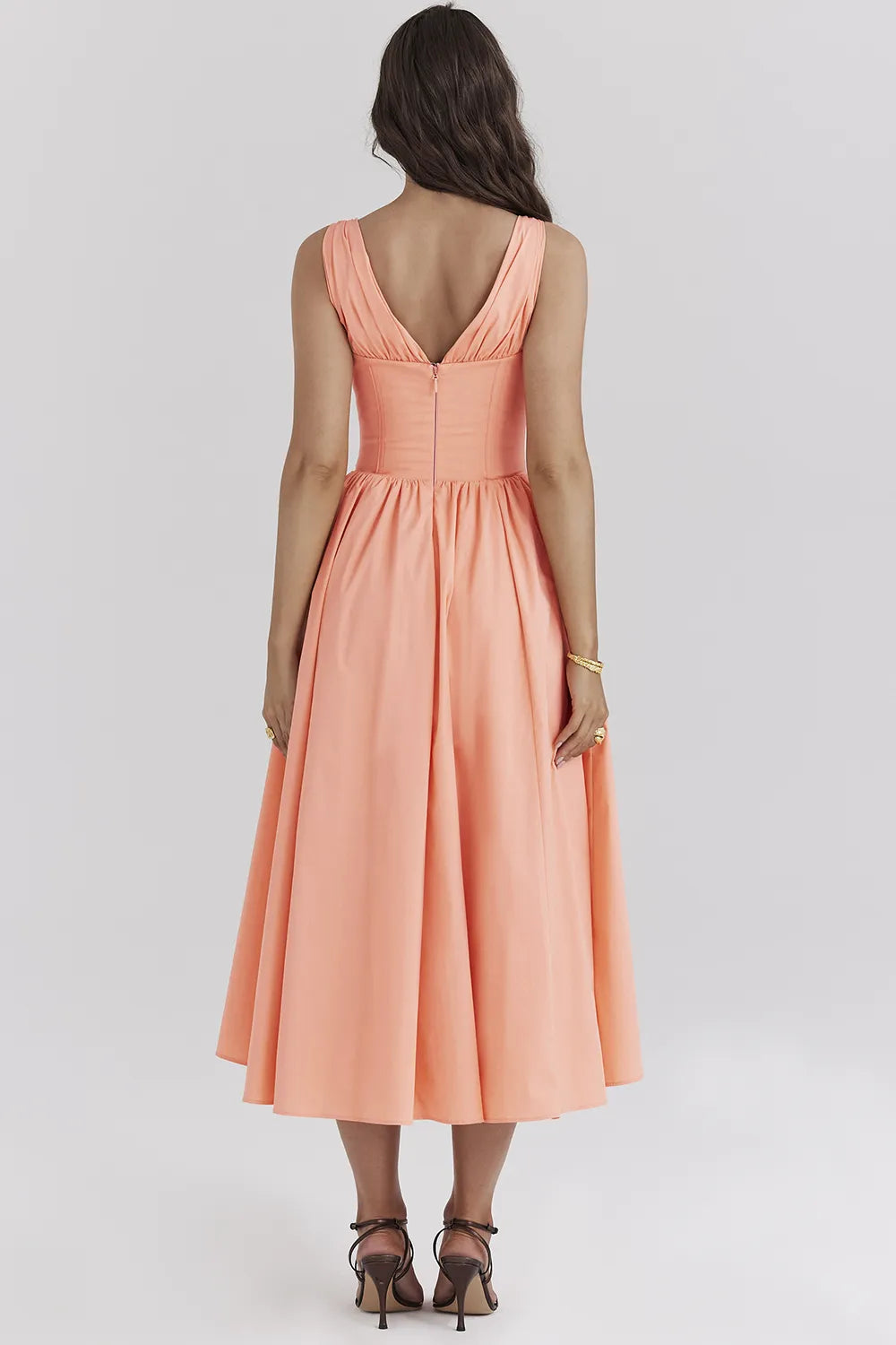 Emmelina Sorbet Cotton Corset Sundress