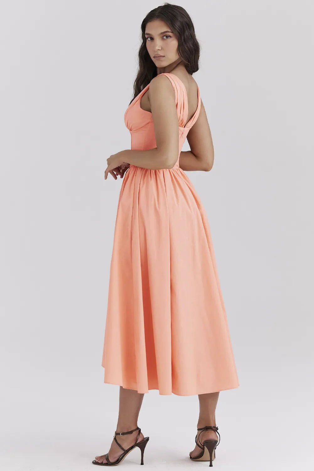 Emmelina Sorbet Cotton Corset Sundress