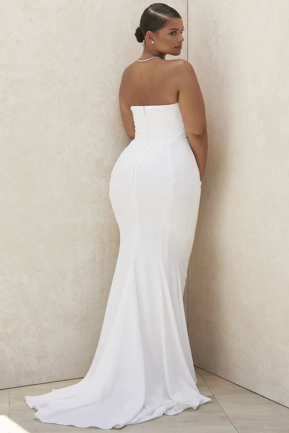 Esmee Ivory Draped Strapless Bridal Gown - Limited Edition