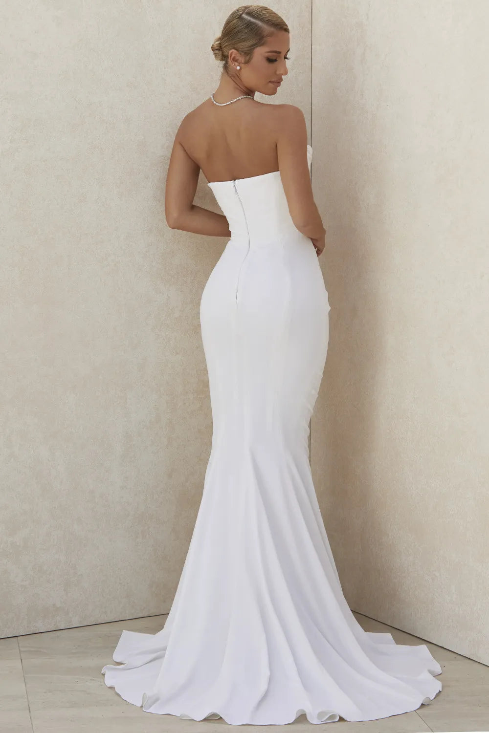 Esmee Ivory Draped Strapless Bridal Gown - Limited Edition