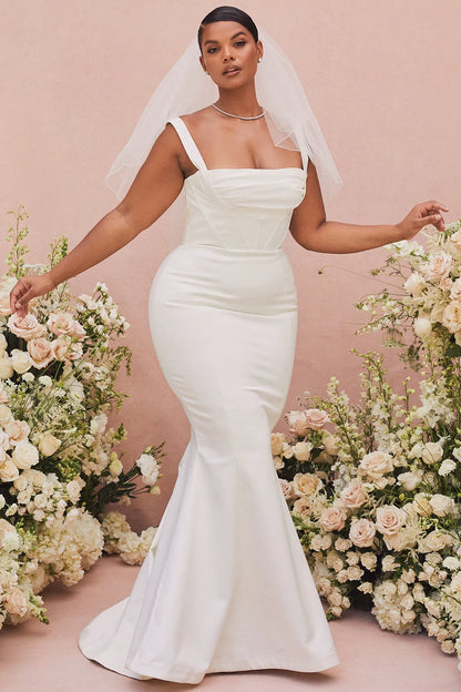 Francoise Ivory Balconette Corset Bridal Gown - Limited Edition