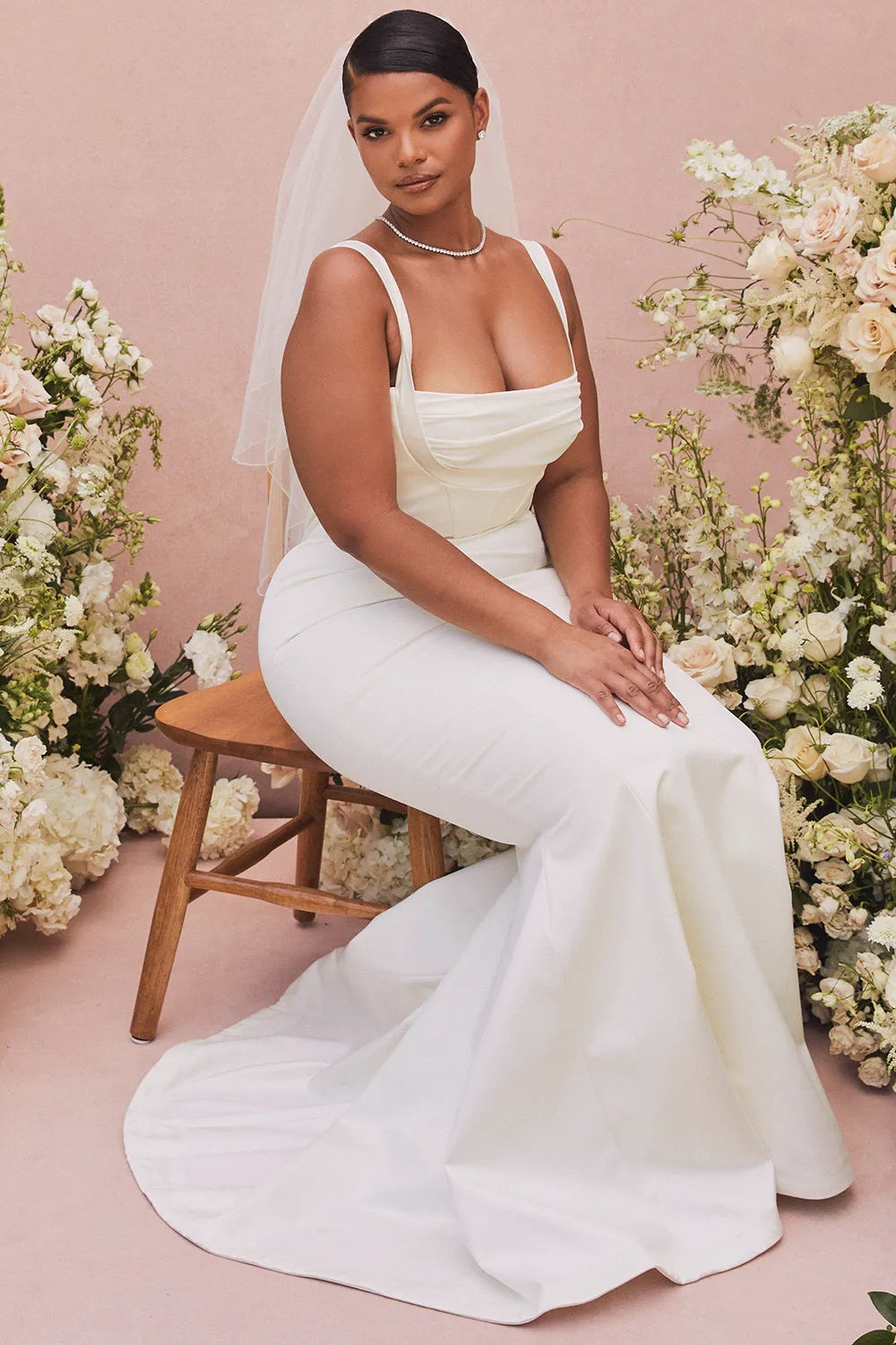 Francoise Ivory Balconette Corset Bridal Gown - Limited Edition