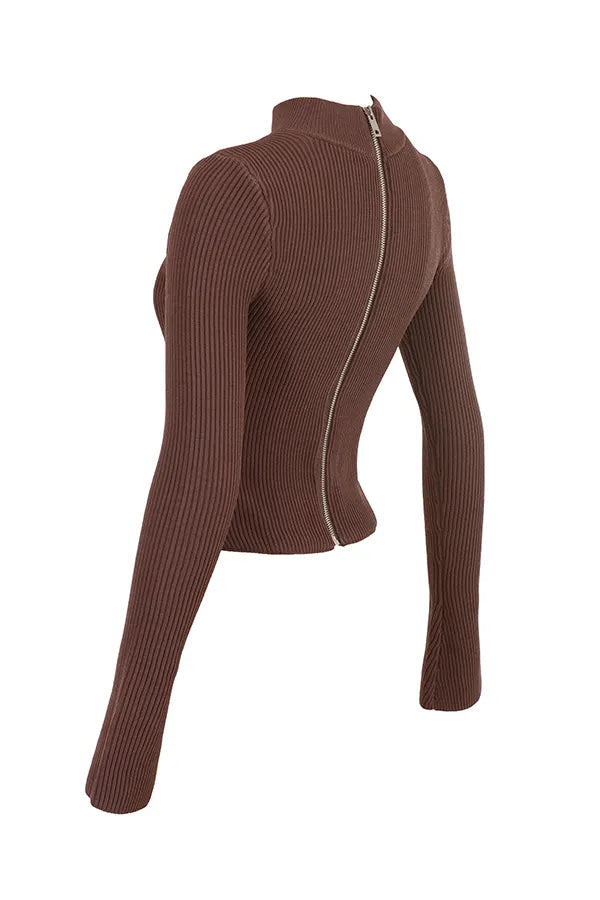 Georgina Cocoa Knitted Corset