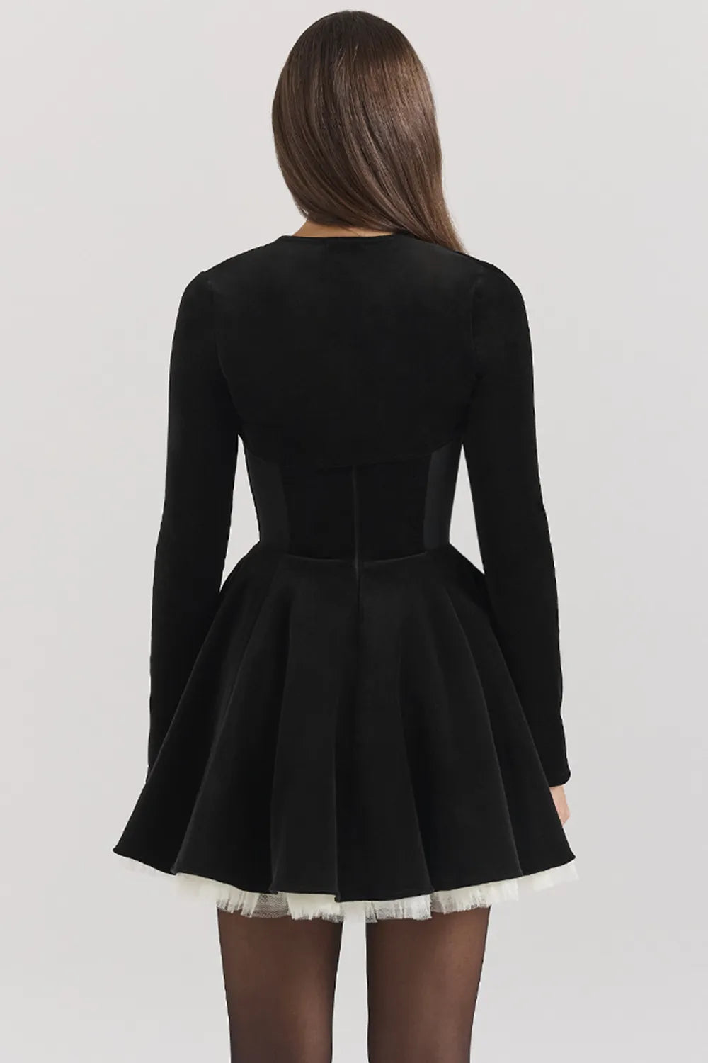 Harmony Black Stretch Velvet Cropped Bolero