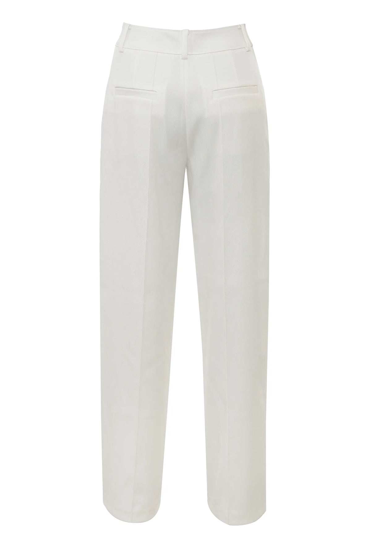 Hayden White Wide Leg High Waist Tailored Trousers