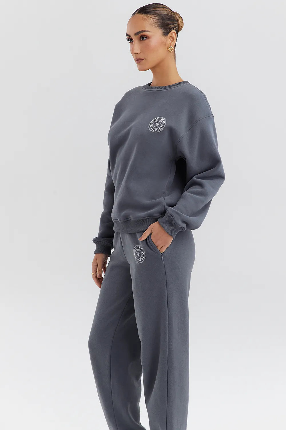 Haze Slate Crew Neck Sweatshirt