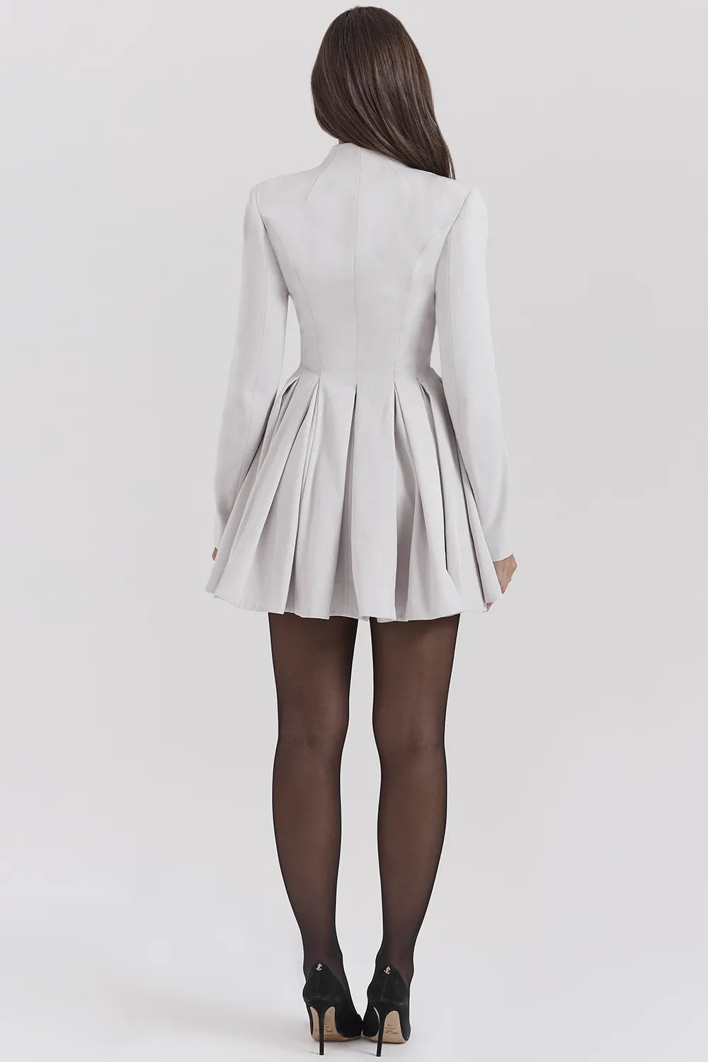 Heiress French Dove Contour Mini Dress