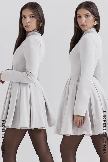 Heiress French Dove Contour Mini Dress