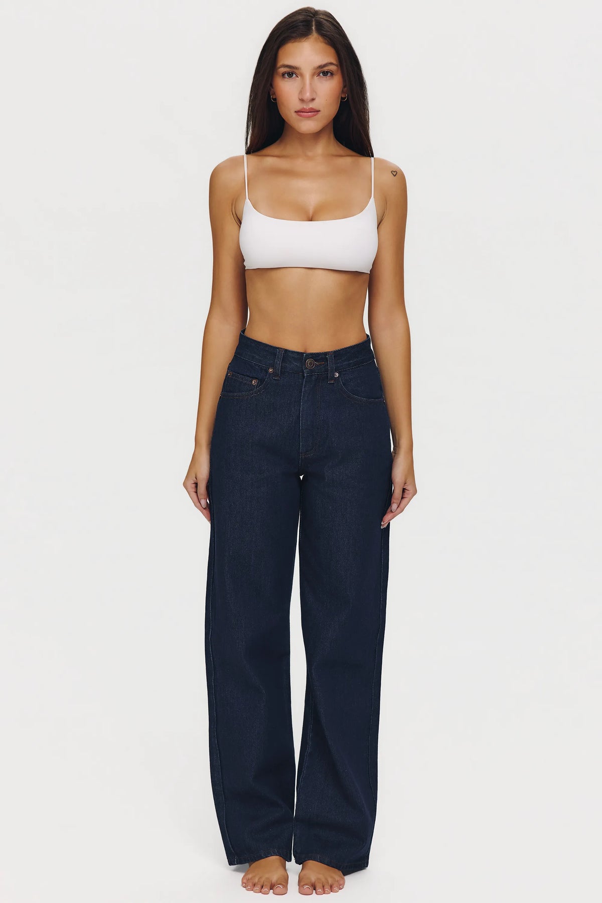 The Slim Boyfriend Dark Wash Straight-Leg Jeans