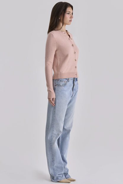 Signature Peach Cashmere + Merino Wool Cardigan
