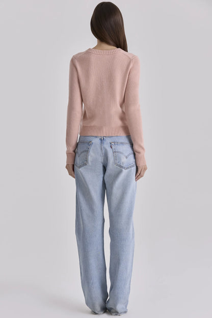 Signature Peach Cashmere + Merino Wool Cardigan