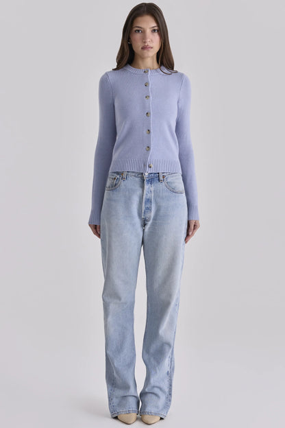 Signature Bluebell Cashmere + Merino Wool Cardigan