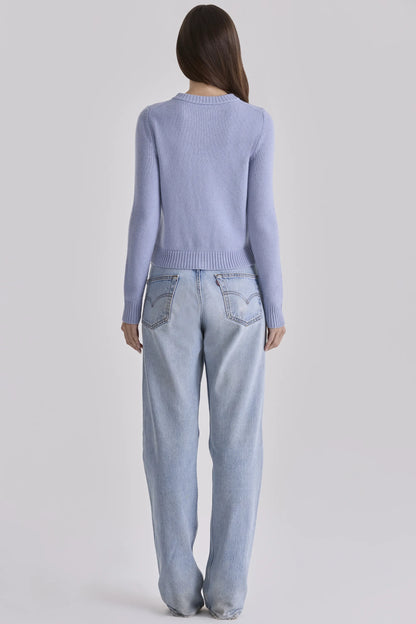 Signature Bluebell Cashmere + Merino Wool Cardigan