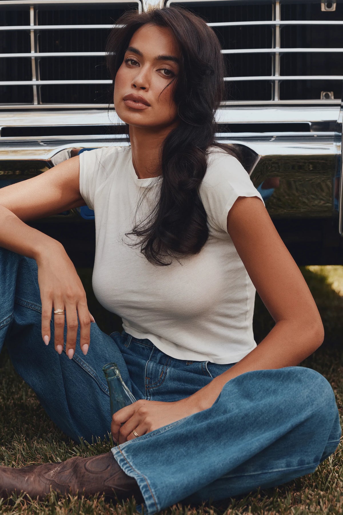 The Boyfriend Medium Wash Low-Rise Baggy Jeans