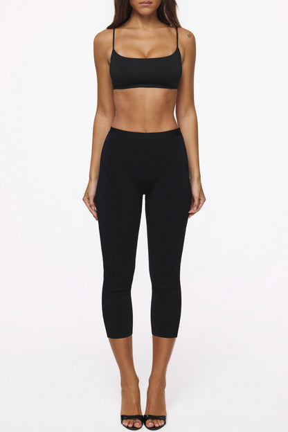 The Capri Black Bandage Pants