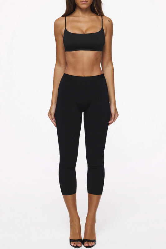 The Capri Black Bandage Pants