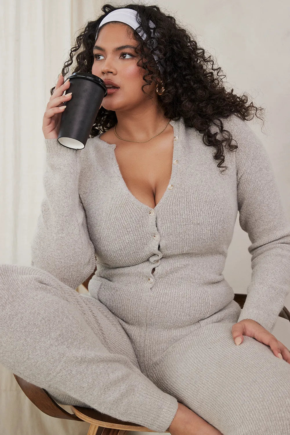 Tiggy Opal Marl Loungewear Jumpsuit