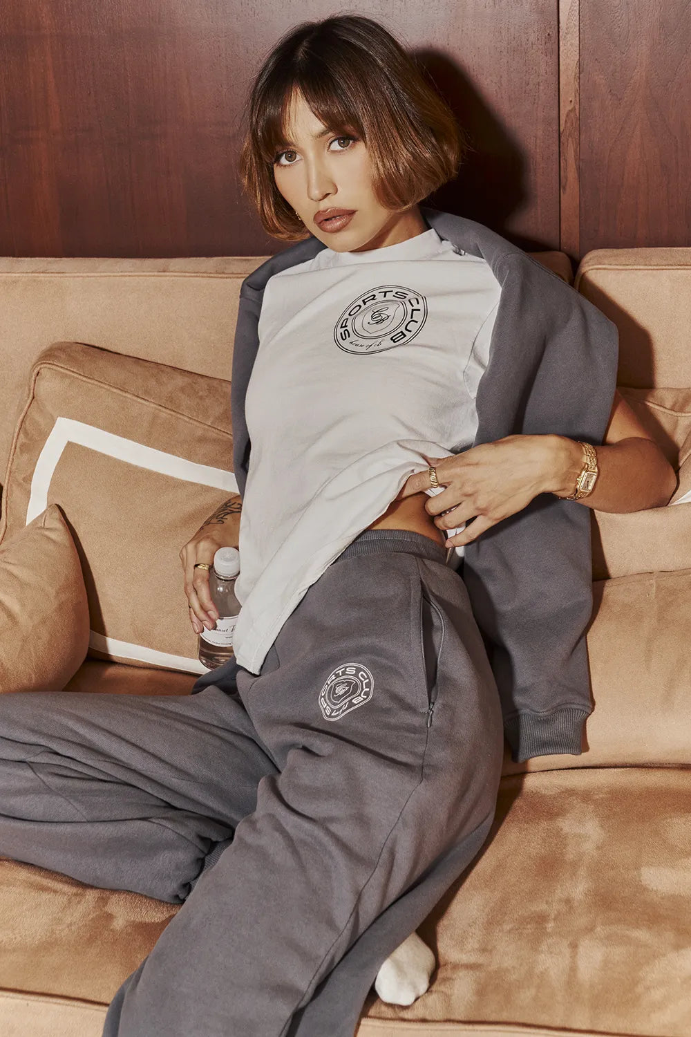 Coast Slate Fleece Back Jogging Trousers