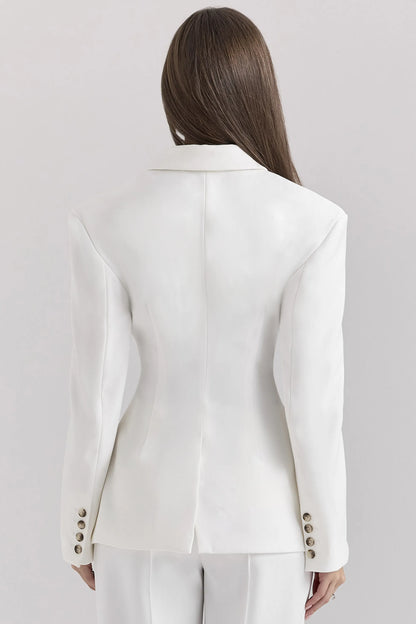Hudson White Hourglass Blazer