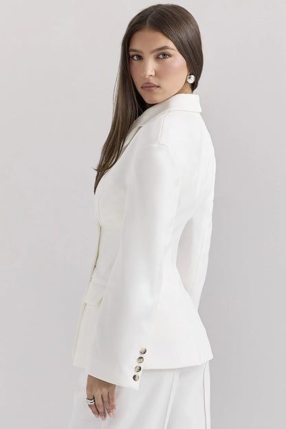 Hudson White Hourglass Blazer