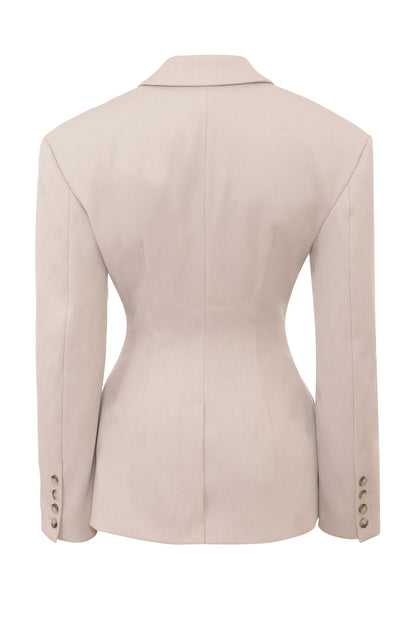 Hudson Beige Hourglass Blazer