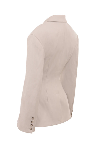 Hudson Beige Hourglass Blazer