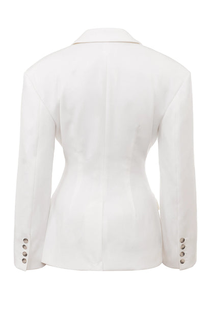 Hudson White Hourglass Blazer