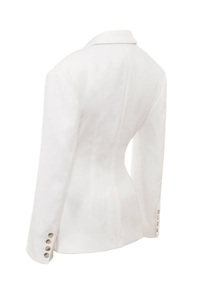 Hudson White Hourglass Blazer