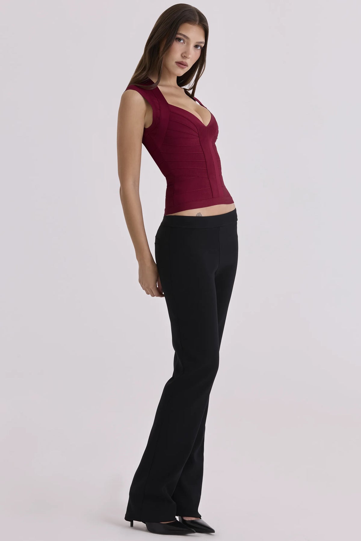 The Icon Wine Bandage Top