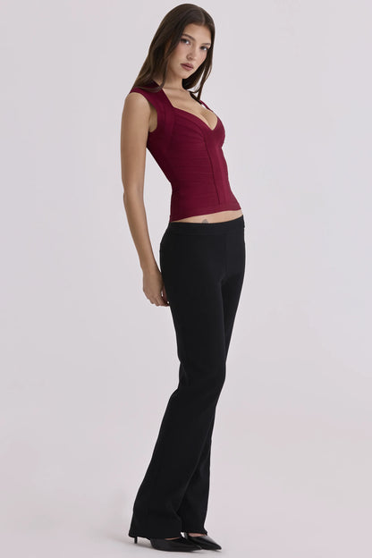 The Icon Wine Bandage Top